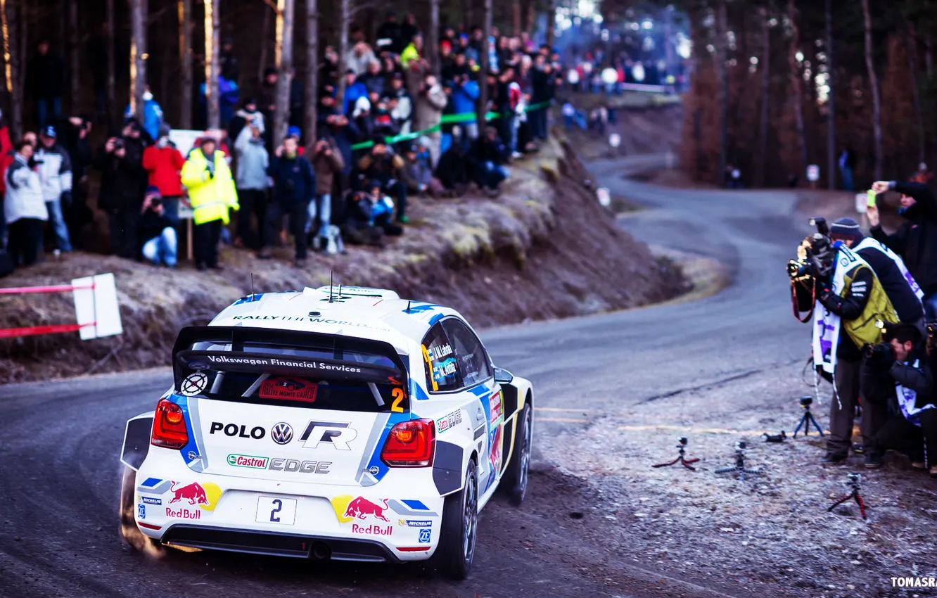 Photo wallpaper road, auto, forest, white, asphalt, people, speed, Volkswagen