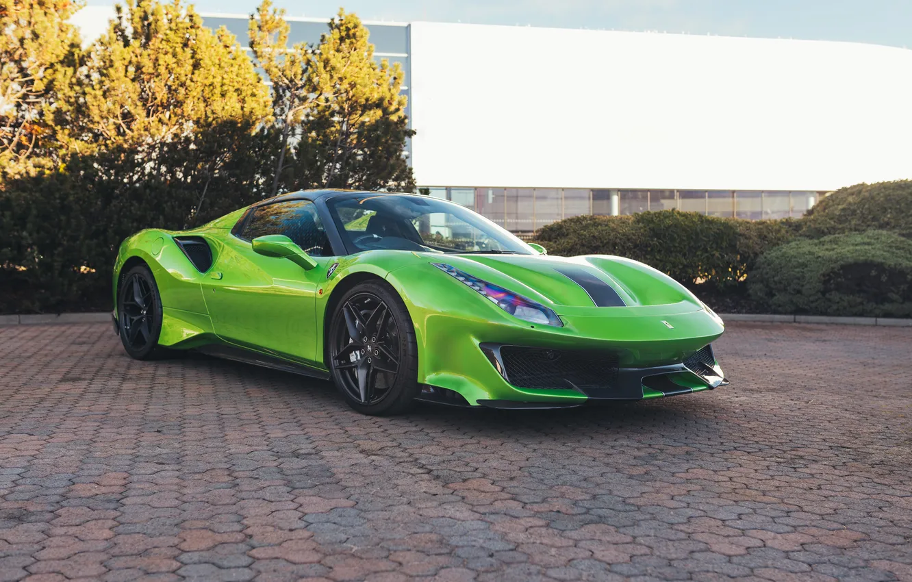 Photo wallpaper Ferrari, 488, 2020, Ferrari 488 Pista Spider Tailor Made