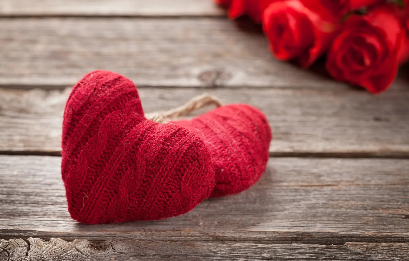 Photo wallpaper love, flowers, gift, romance, heart, roses, love, Valentine's day