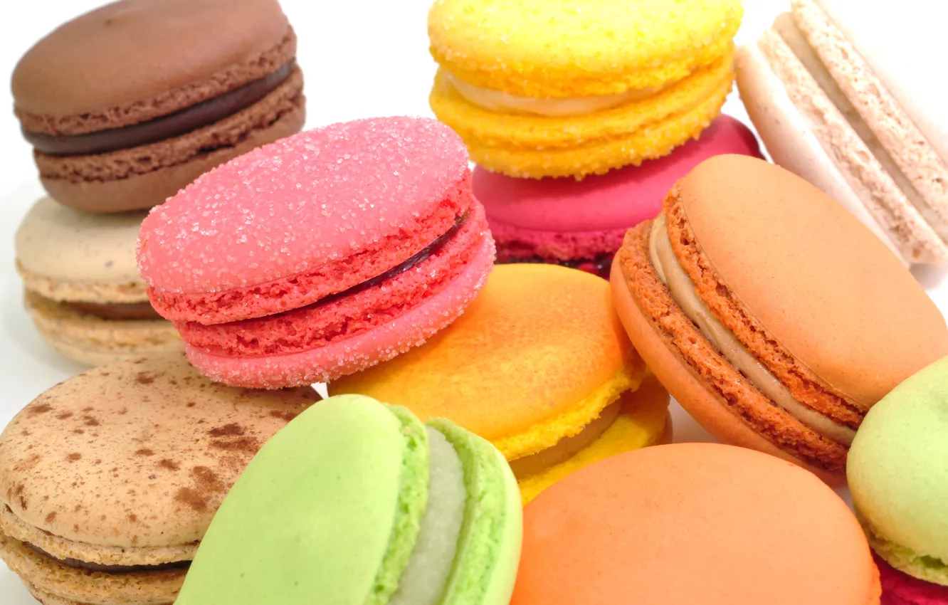 Photo wallpaper food, cookies, sweets, sugar, colorful, dessert, sweet, macaron