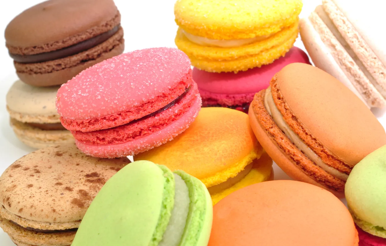 Photo wallpaper food, cookies, sweets, sugar, colorful, dessert, sweet, macaroon