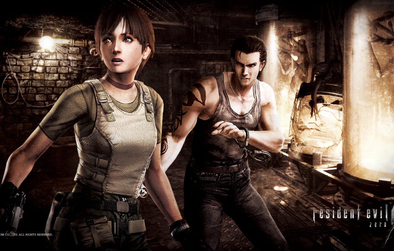 Photo wallpaper monster, bulb, Resident evil, mutant, the basement, Monsters, Billy Coen, Resident Evil Zero
