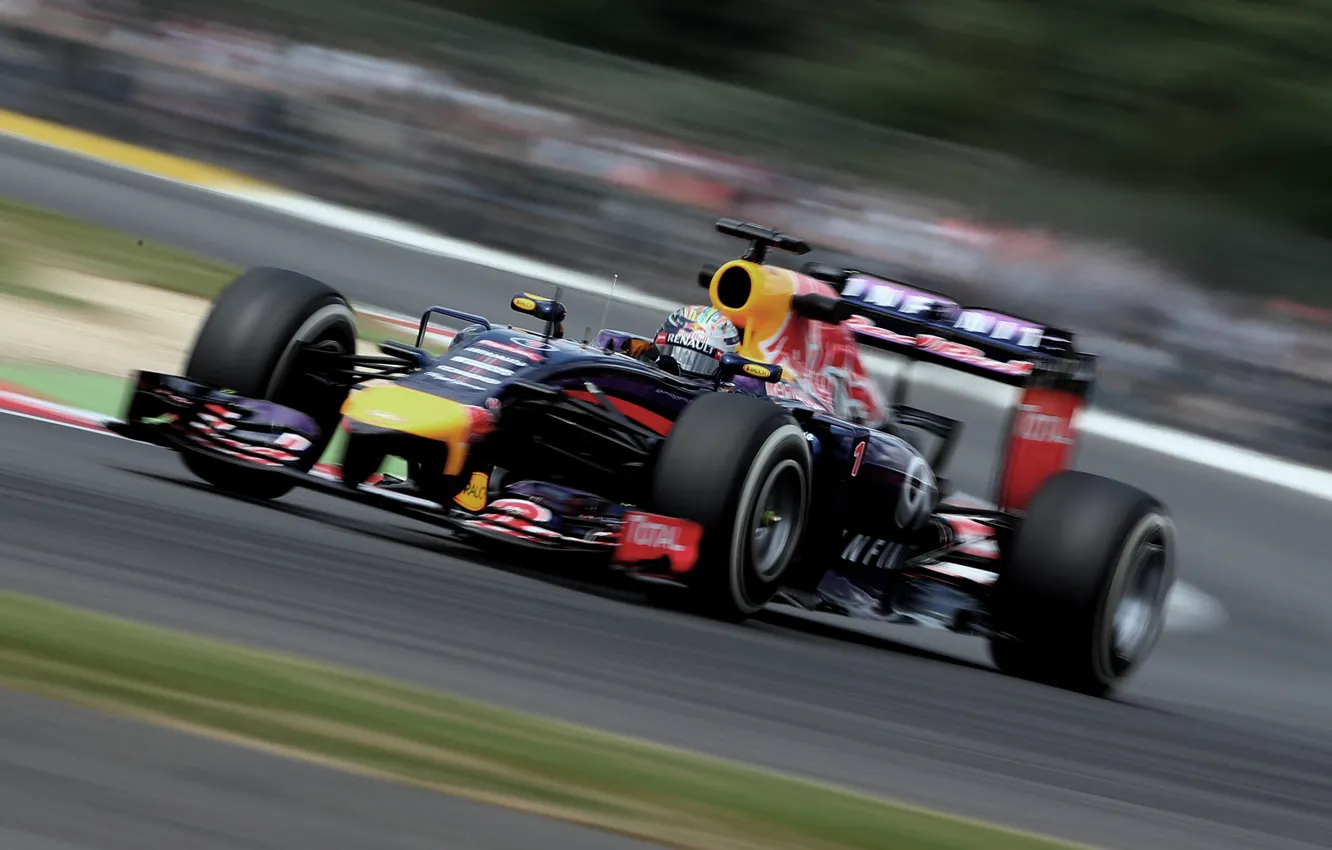 Photo wallpaper Racer, Formula 1, Vettel, Champion, Sebastian, RB10