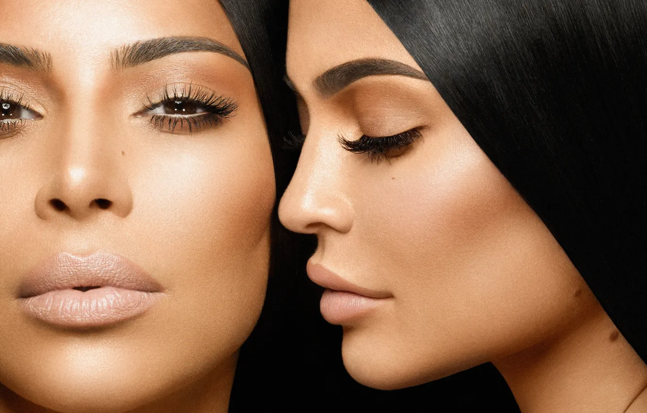 Photo wallpaper sisters, Kim Kardashian, Kylie Jenner