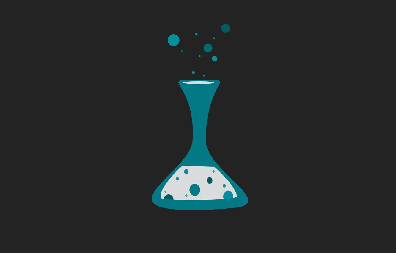 Photo wallpaper balls, bubbles, black, speed, bulb, laboratory, chemistry, reaction