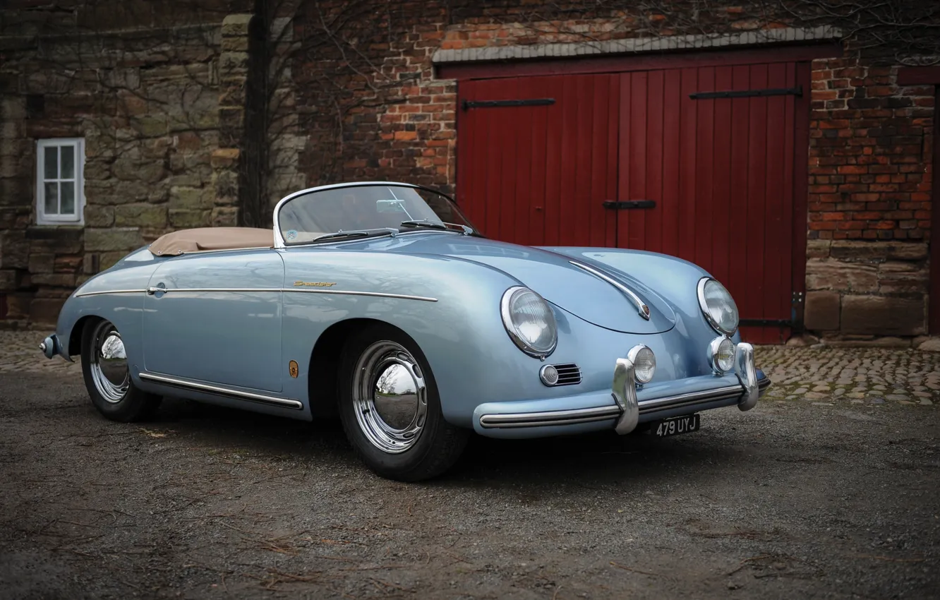 Photo wallpaper Porsche, 1955, 356, front view, Porsche 356 1500 Speedster