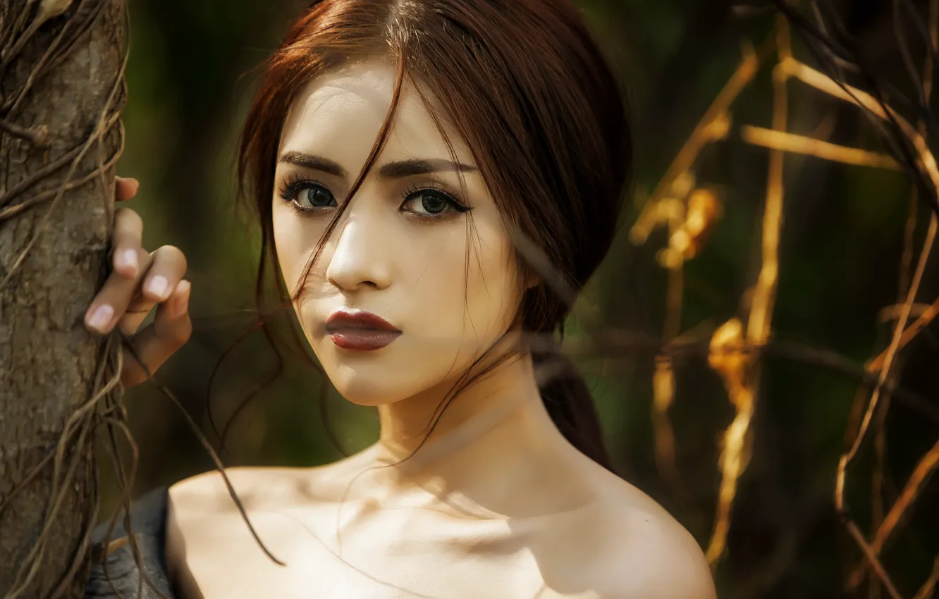 Photo wallpaper beautiful, female, Vietnamese model