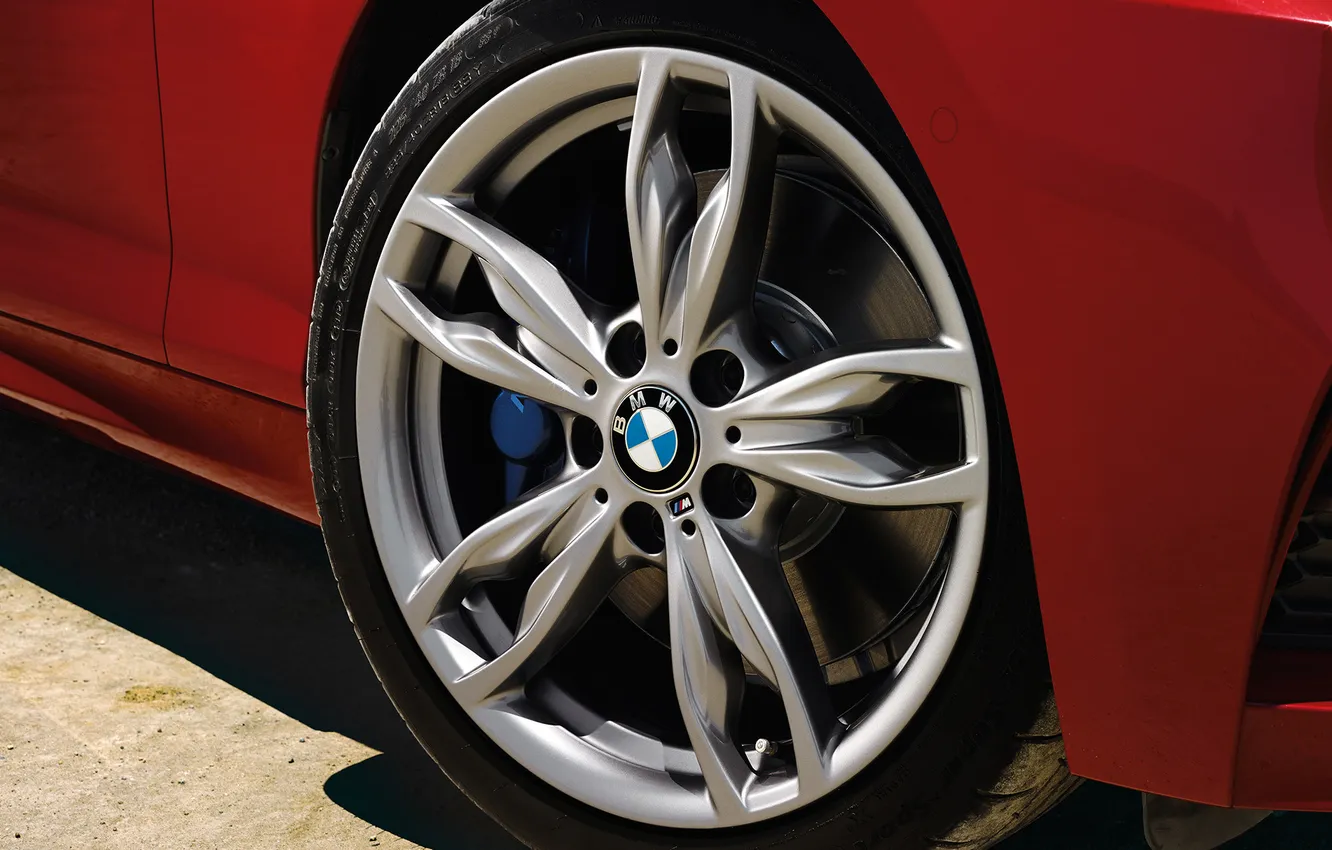 Photo wallpaper BMW, logo, wheel, BMW, disk, 2015