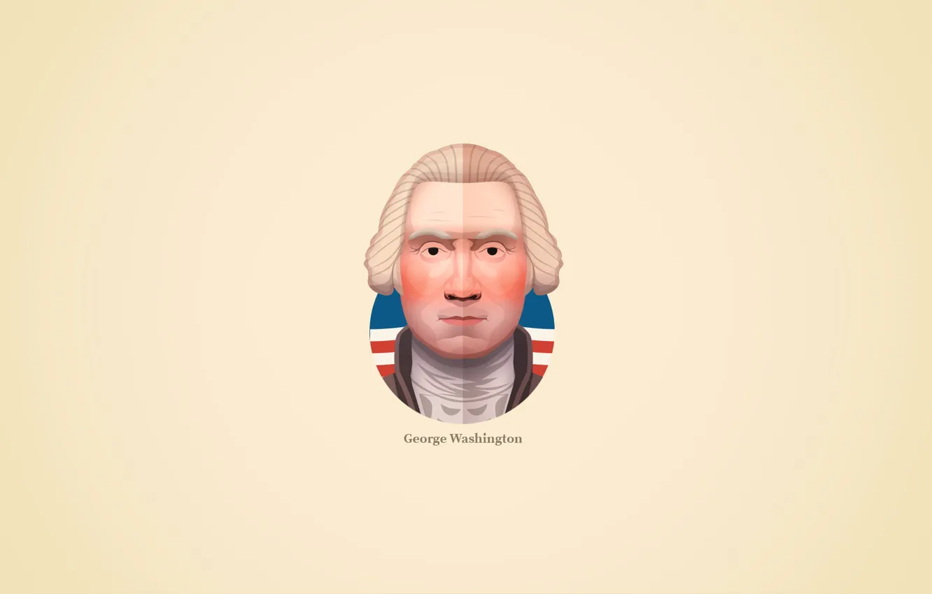 Photo wallpaper USA, America, George Washington, George Washington, the commander in chief of the Continental army, the …
