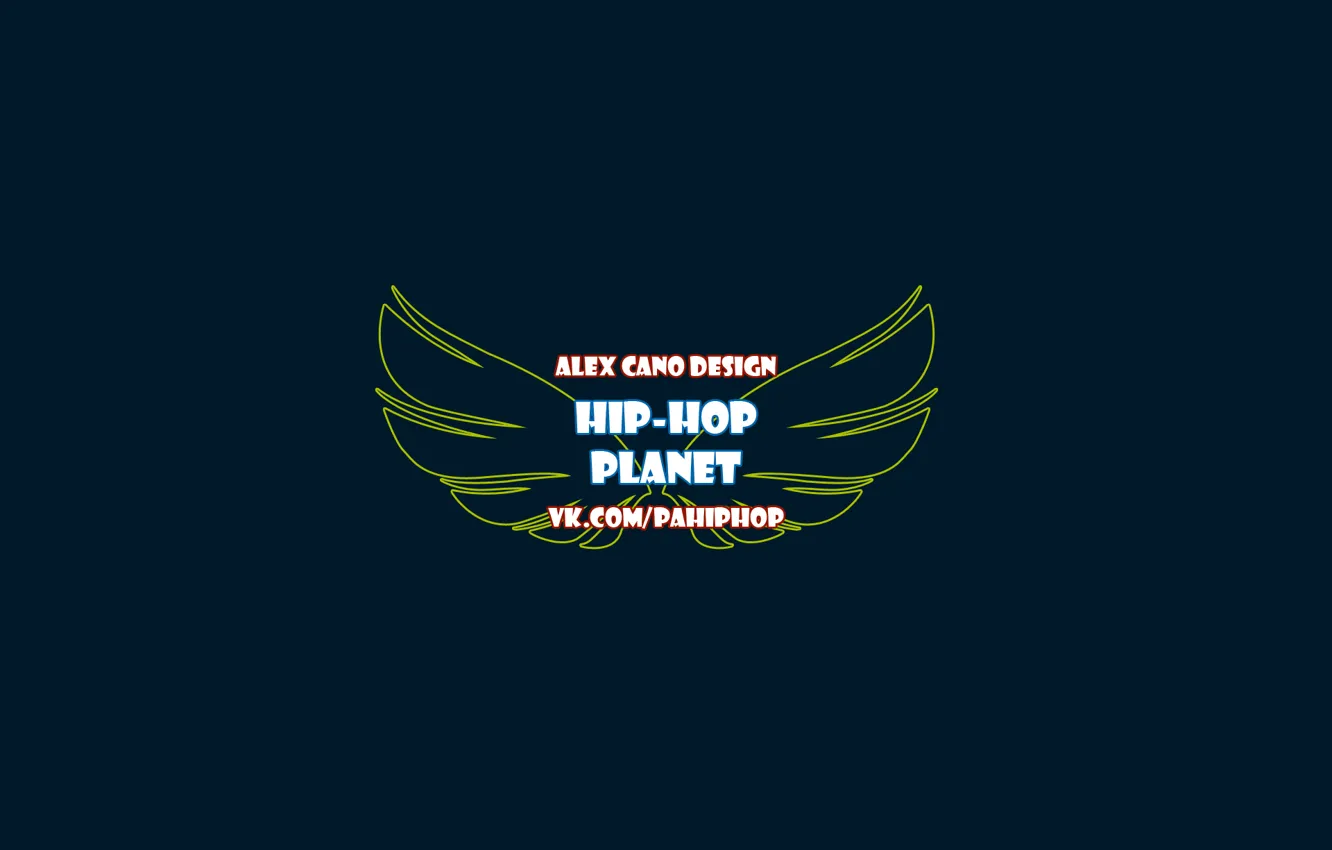 Photo wallpaper text, abstraction, wings, logo, music, minimalism, text, hip-hop
