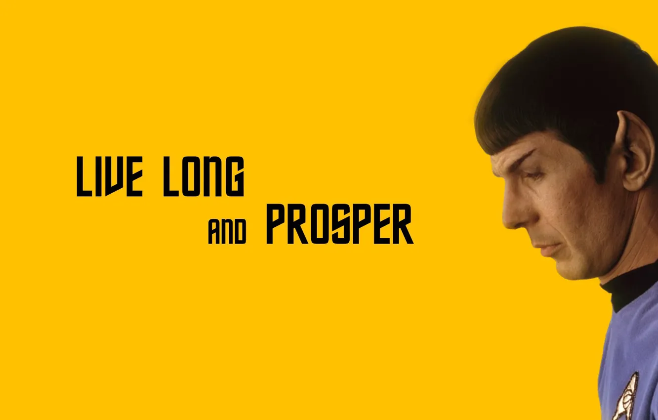Photo wallpaper Star Trek, actor, science fiction, man, sci-fi, Minimalism, Spock, tv series