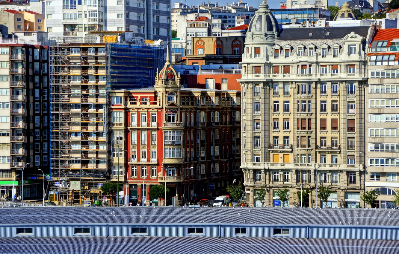 Photo wallpaper Building, Spain, Spain, La Coruna, La Coruna