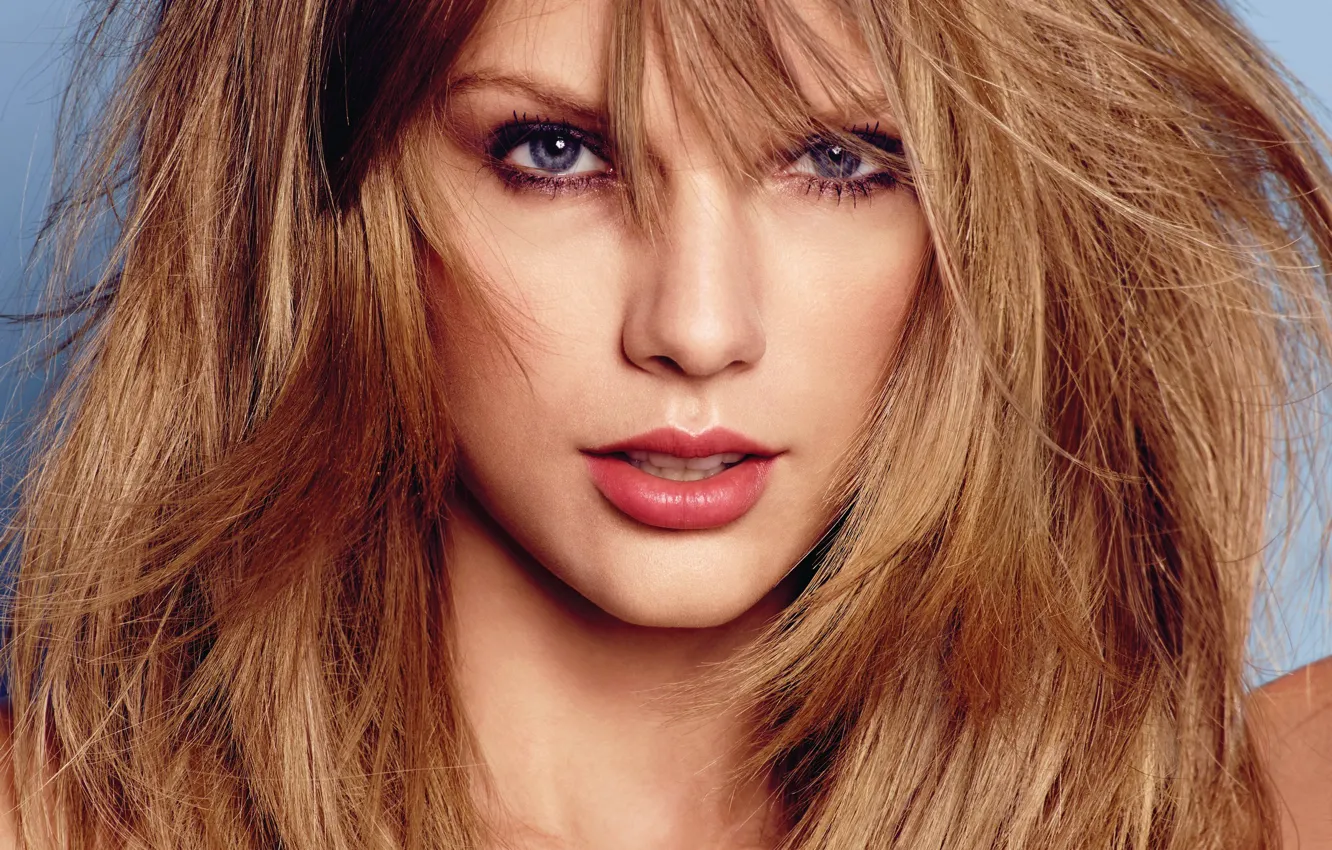 Photo wallpaper look, girl, face, hair, makeup, Taylor Swift, beautiful