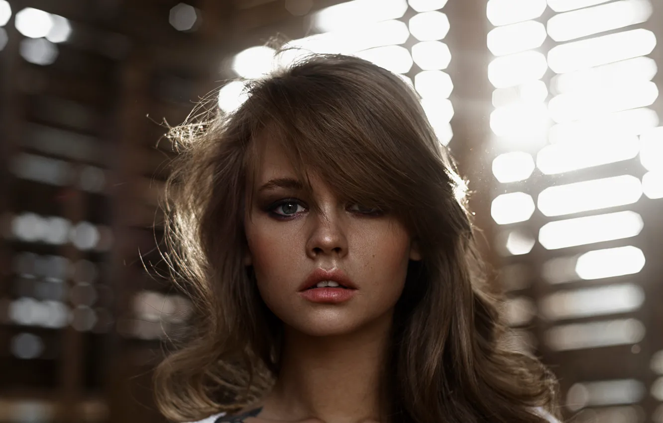 Photo wallpaper portrait, tattoo, Nastya, Anastasia Shcheglova, Tatiana Mercalova