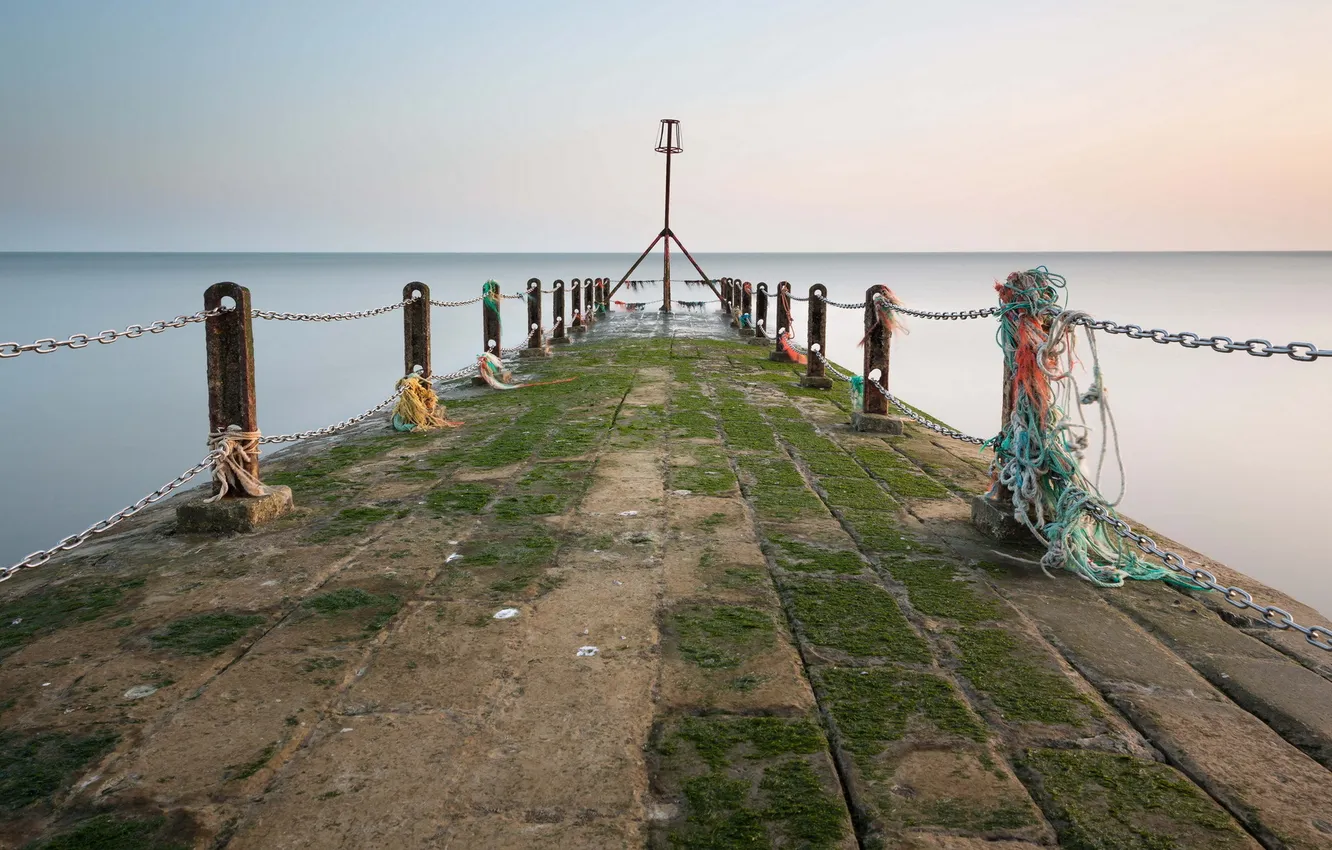 Photo wallpaper sea, landscape, pierce