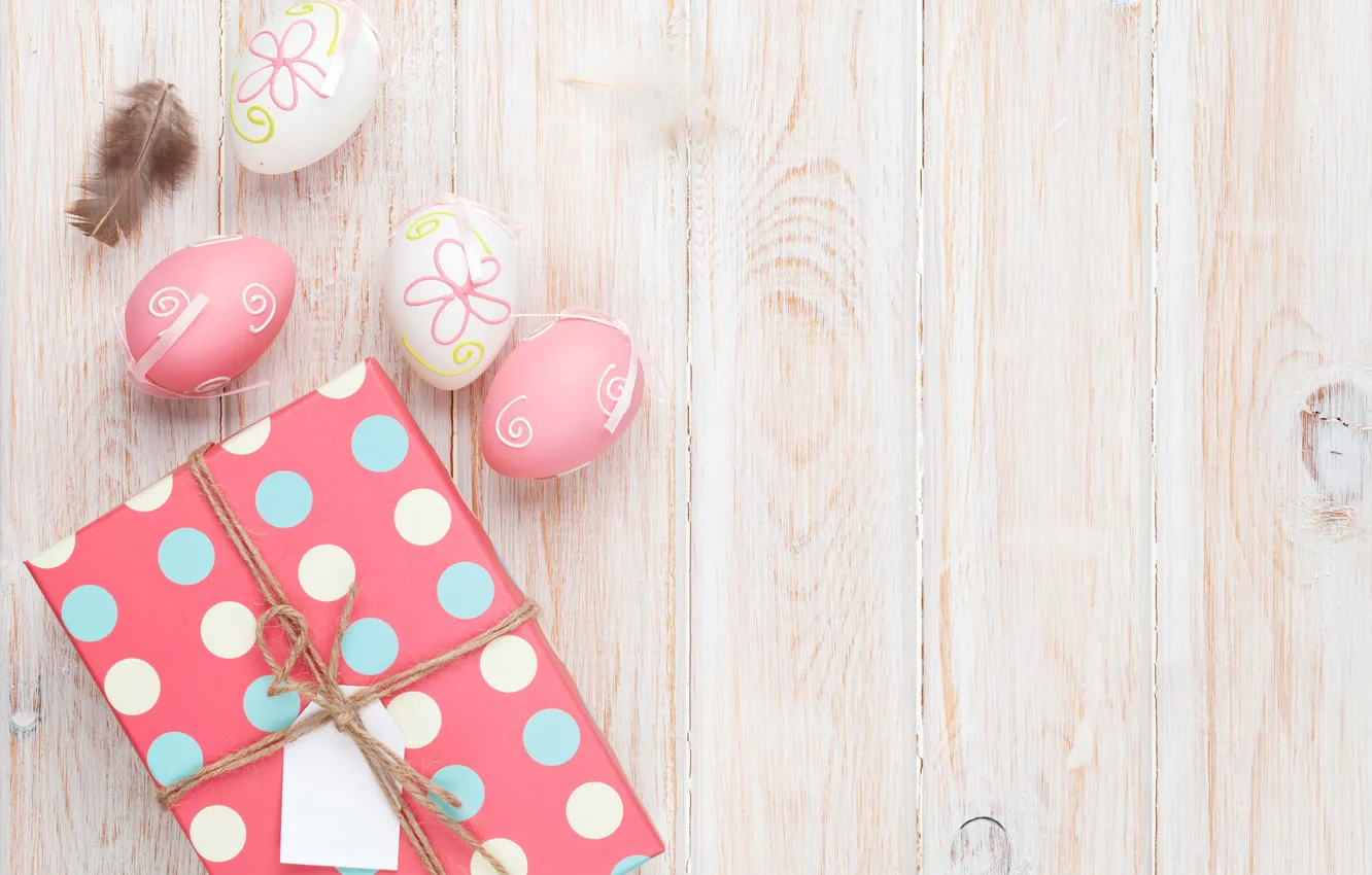 Photo wallpaper holiday, gift, eggs, Easter, Easter