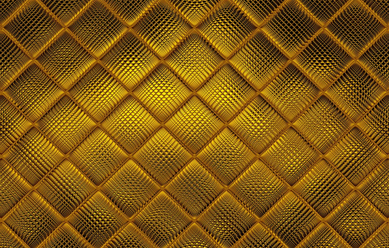 Photo wallpaper gold, leather, golden, texture, leather, mosaic