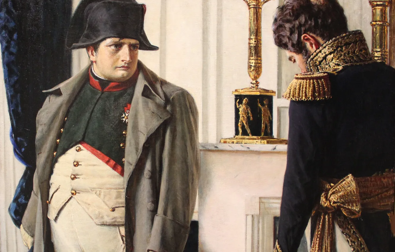 Photo wallpaper picture, two, the Frenchman, Napoleon, Russian painter, Vasily Vereshchagin, Vasily Vereshchagin, The War of 1812
