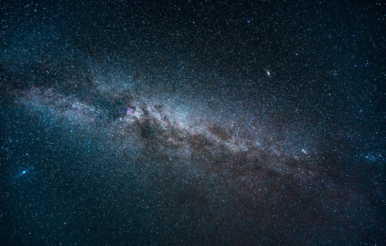 Photo wallpaper space, stars, night, the milky way, infinity