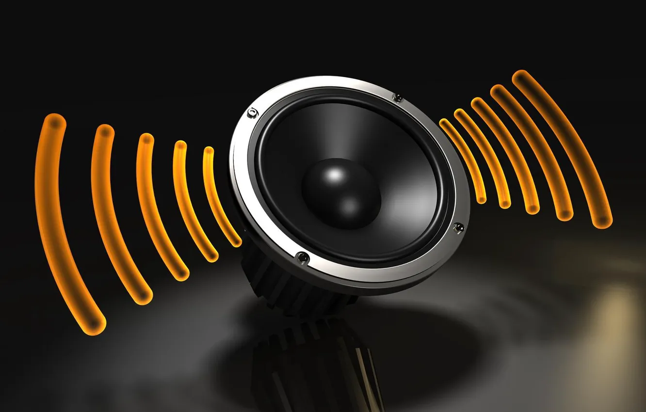 Photo wallpaper sound, speakers, sound
