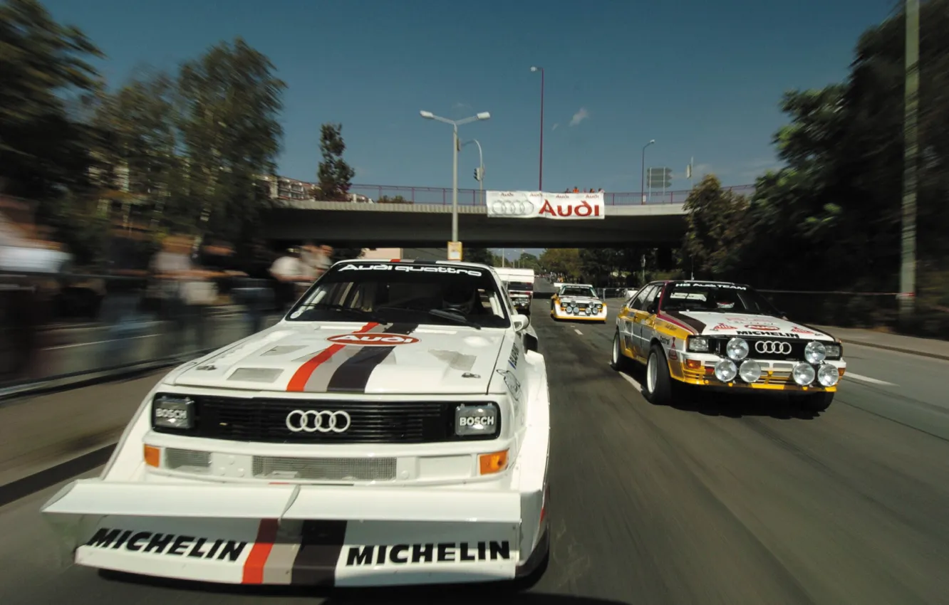 Photo wallpaper Audi, Sport, Race, Track