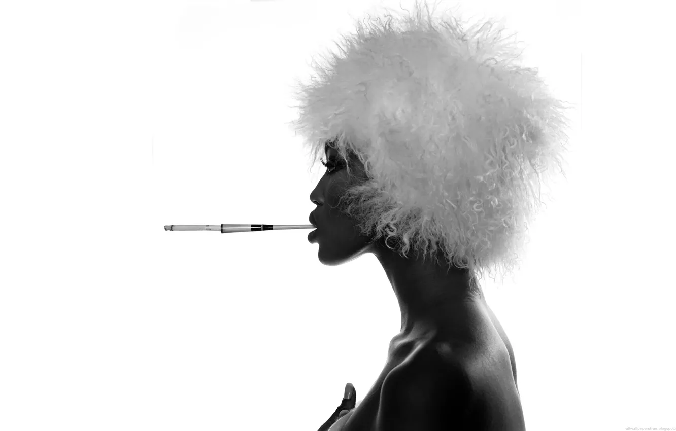 Photo wallpaper white, cigarette, mouthpiece