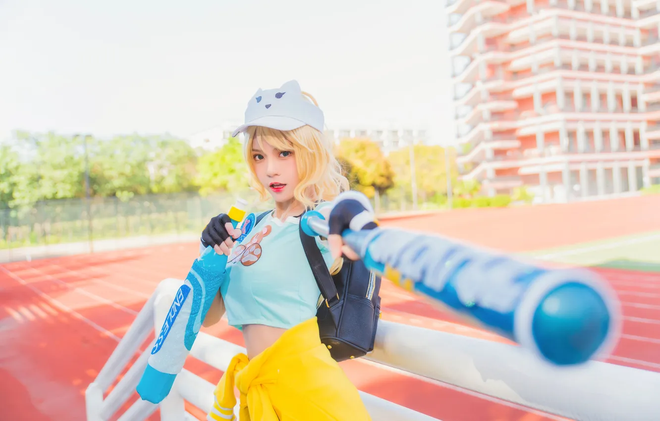 Photo wallpaper pose, model, Asian, beauty, treadmill, gesture, model, beauty