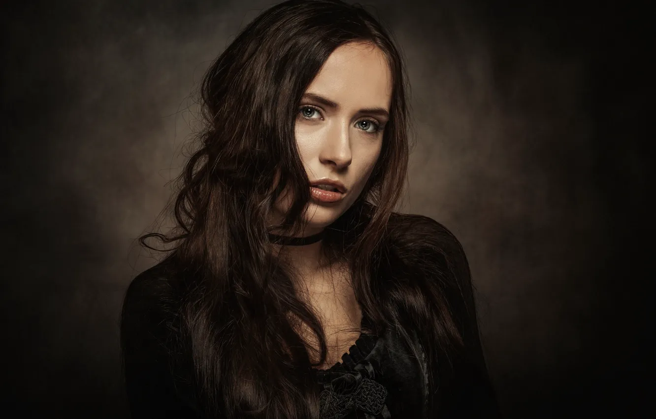 Photo wallpaper eyes, look, girl, portrait