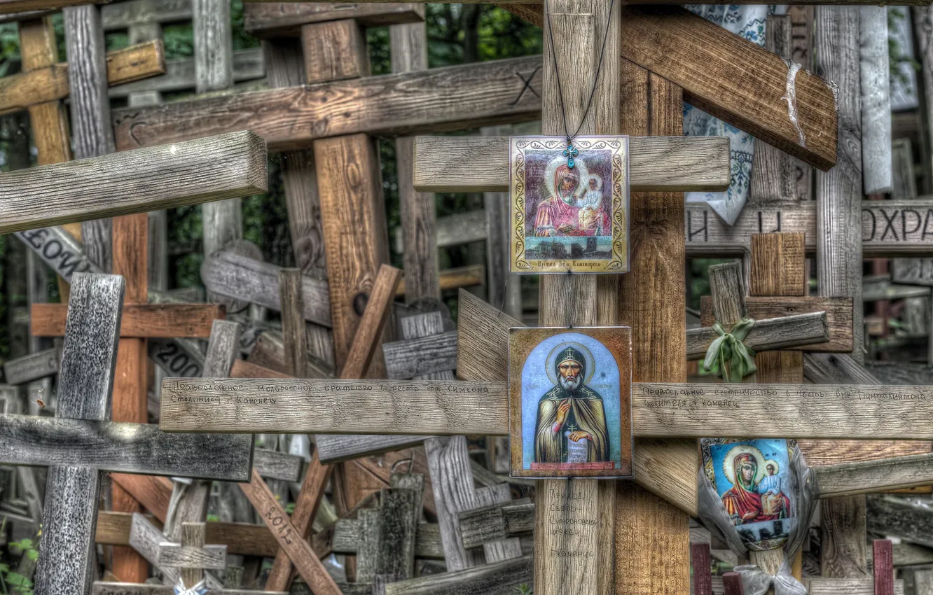 Photo wallpaper crosses, religion, icons
