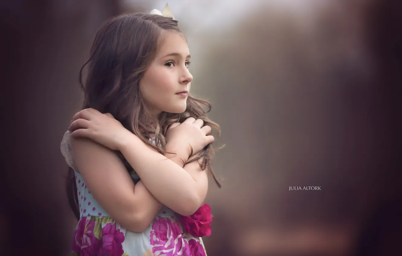 Photo wallpaper look, portrait, girl