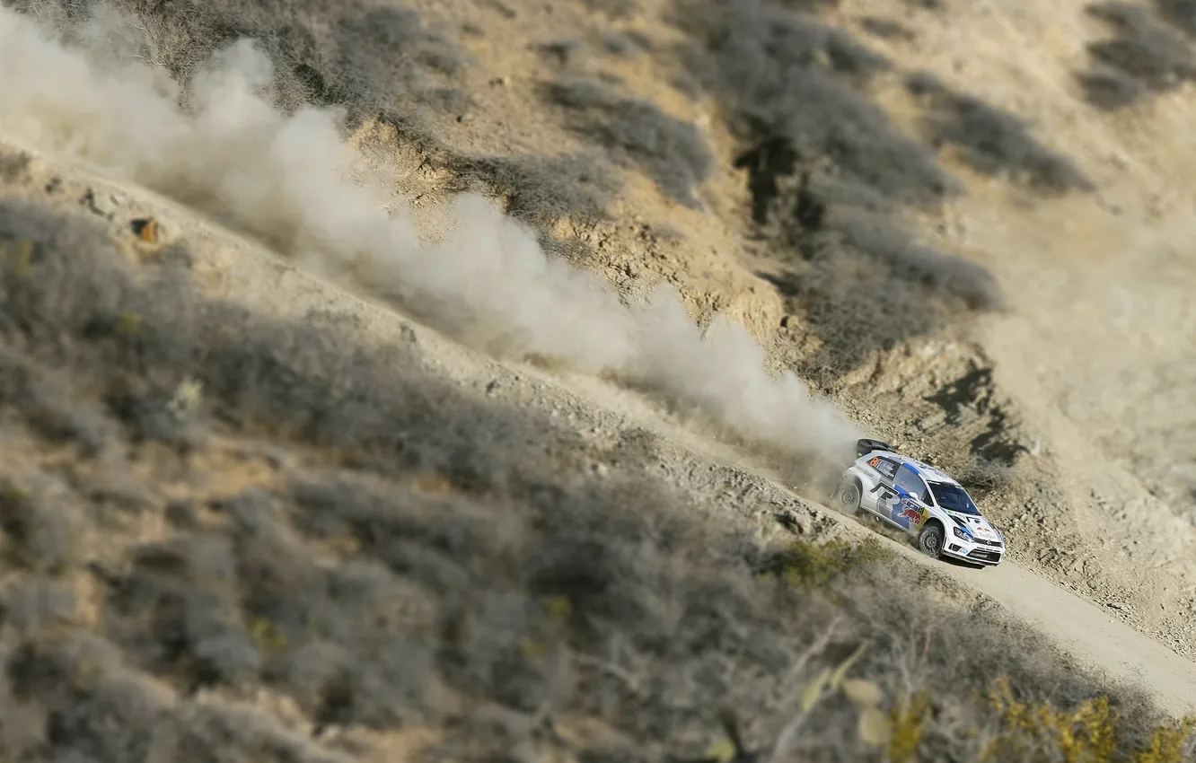 Photo wallpaper white, race, sport, speed, Volkswagen, WRC, Rally, Polo