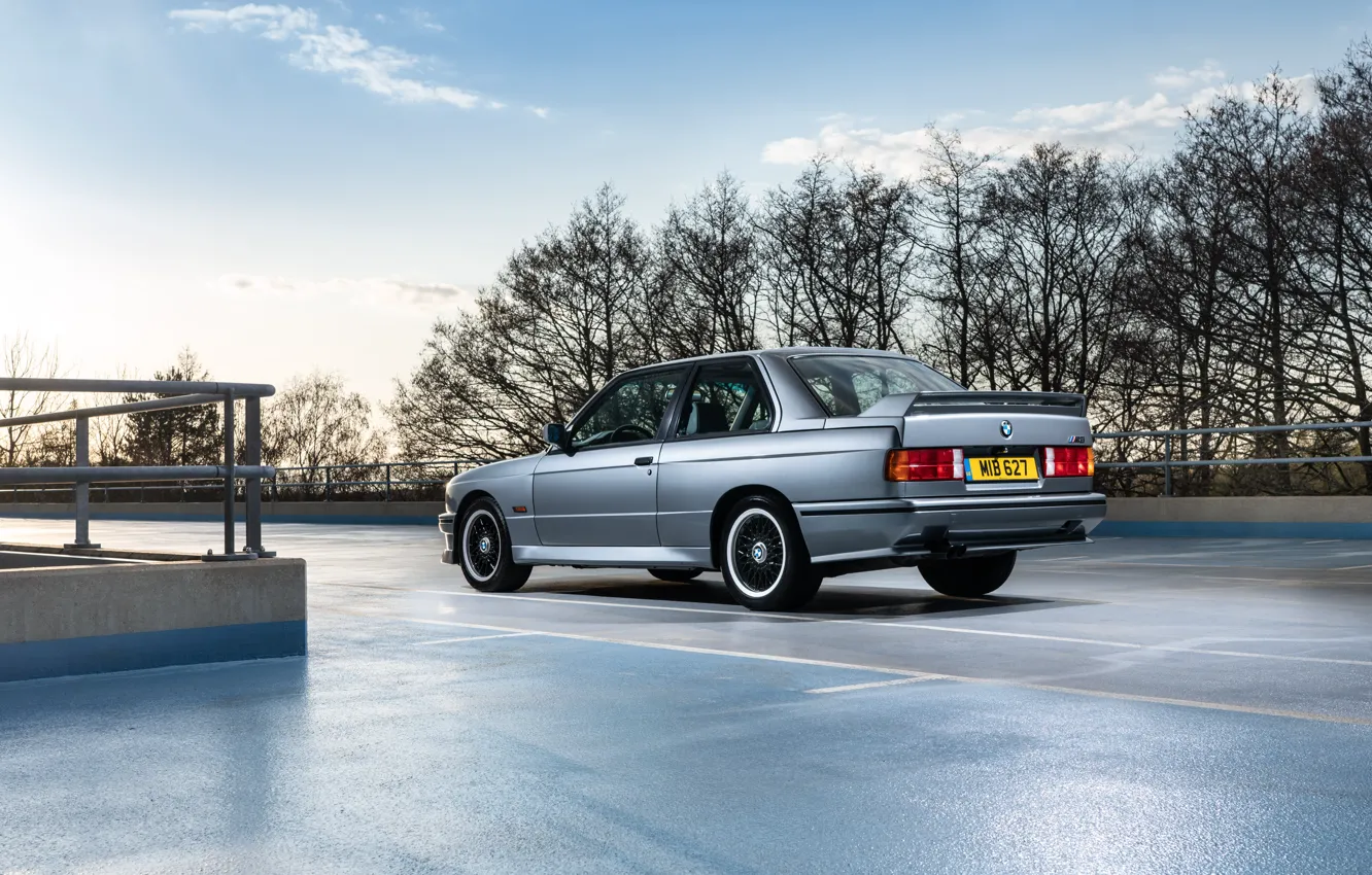 Photo wallpaper BMW, E30, rear view, BMW M3 Coupe, M3