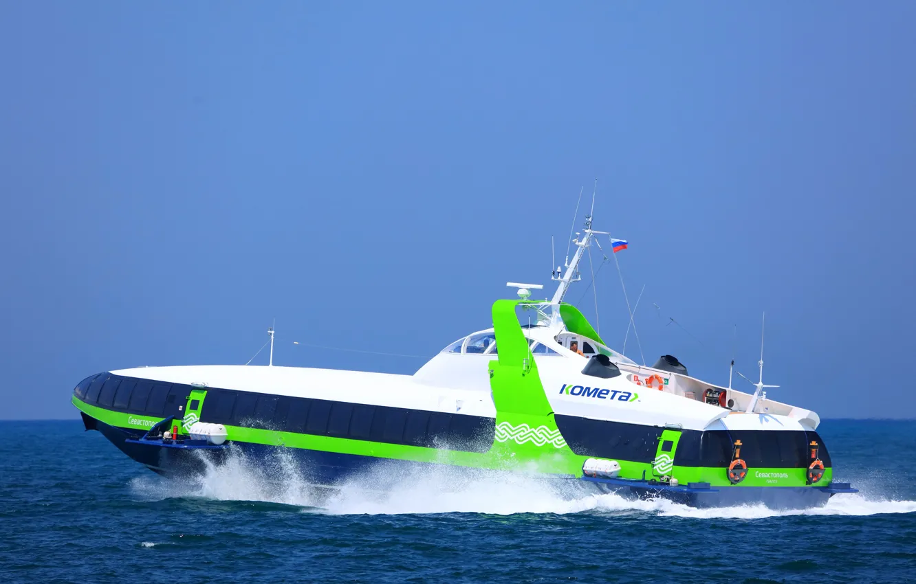 Photo wallpaper comet, flight, The black sea