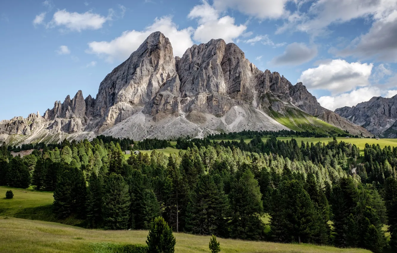 Photo wallpaper mountains, Italy, The Dolomites