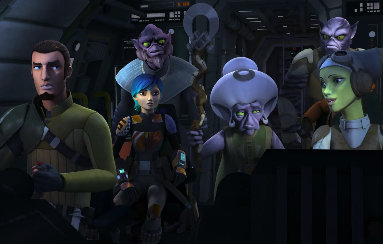 Photo wallpaper Ghost, team, Star wars: Rebels, Star Wars: Rebels, lasati, Animated series