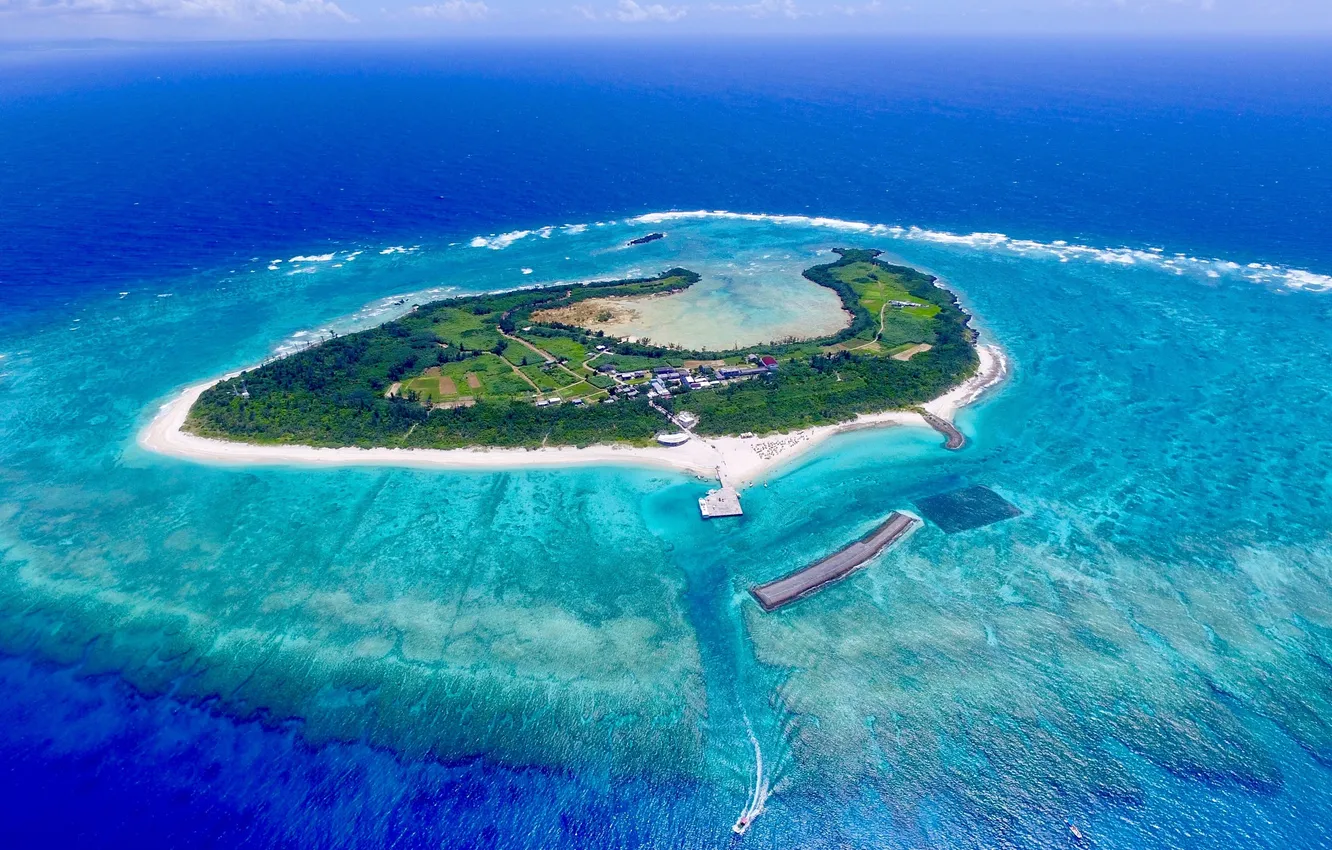 Photo wallpaper ocean, landscape, japan, nature, island, Iceland, okinawa, miyako