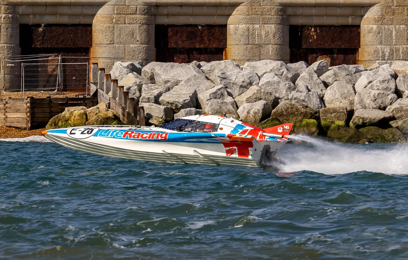 Photo wallpaper race, boat, speed