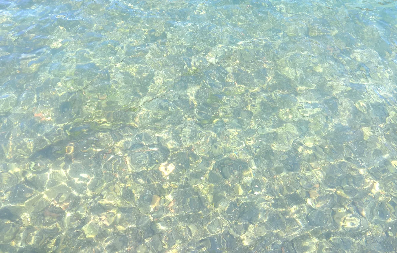 Photo wallpaper waves, wallpaper, river, texture, blue, water, background, sunny