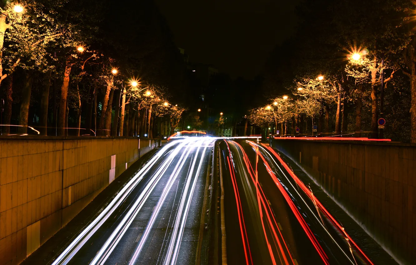 Photo wallpaper night, France, Paris, beauty, excerpt