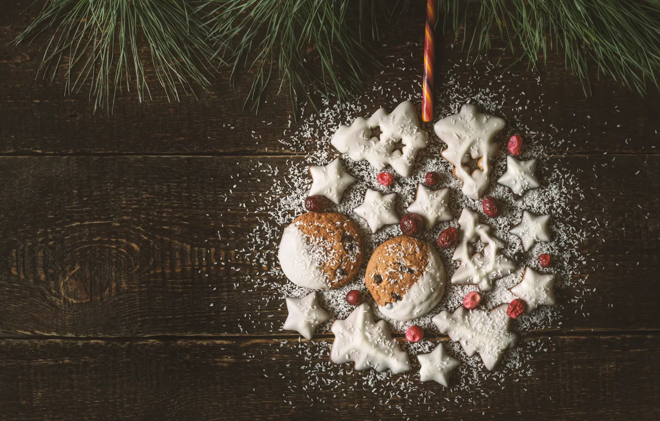 Photo wallpaper decoration, new year, cookies, Christmas, Christmas, New Year, merry christmas, Xmas