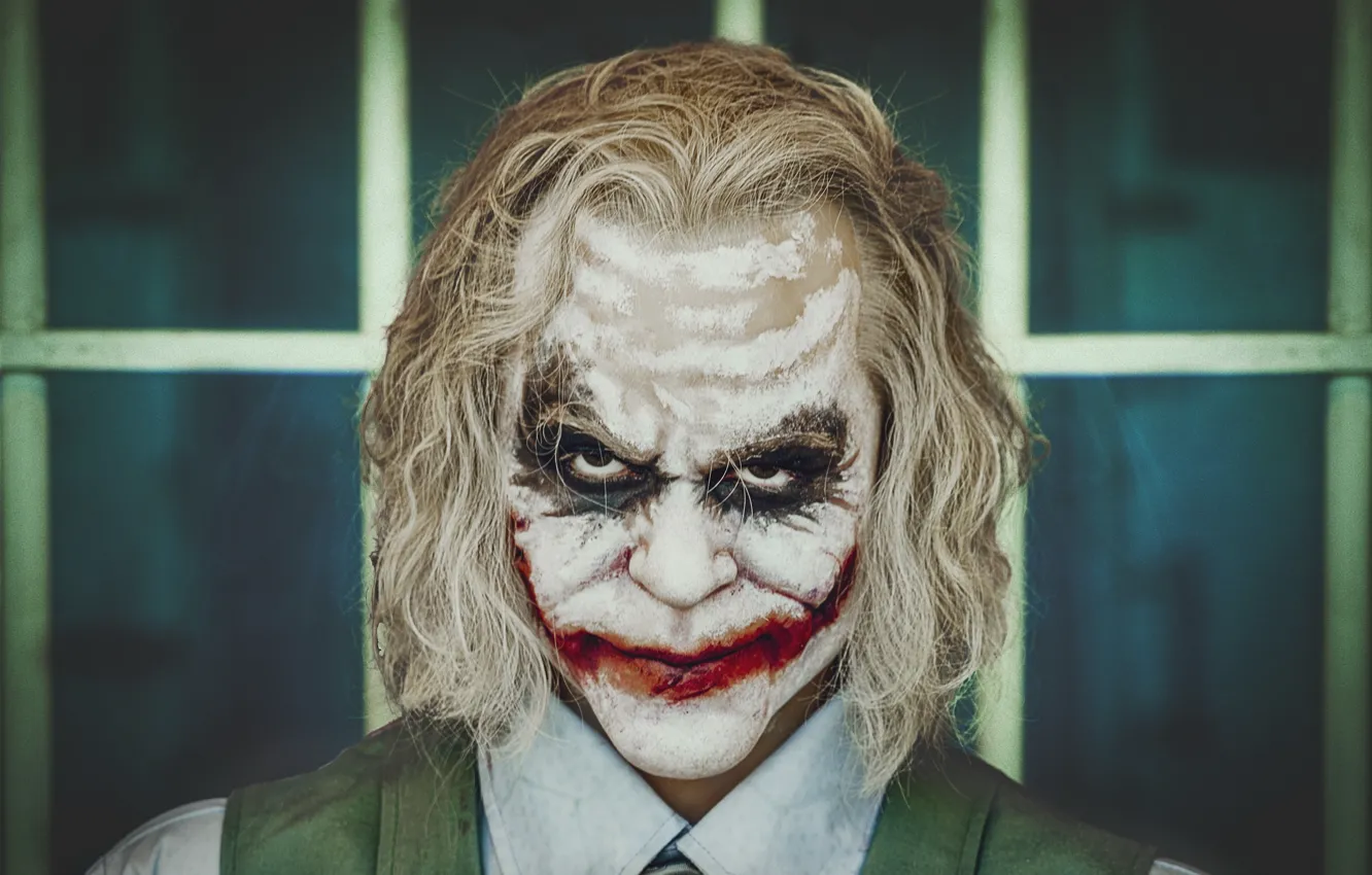 Photo wallpaper portrait, mask, Joker