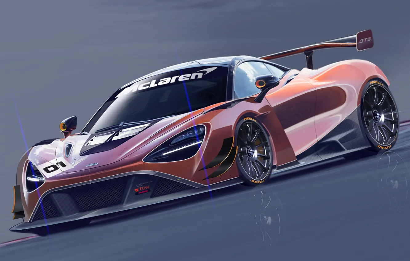 Photo wallpaper Concept, GT3, art, McLaren 720S