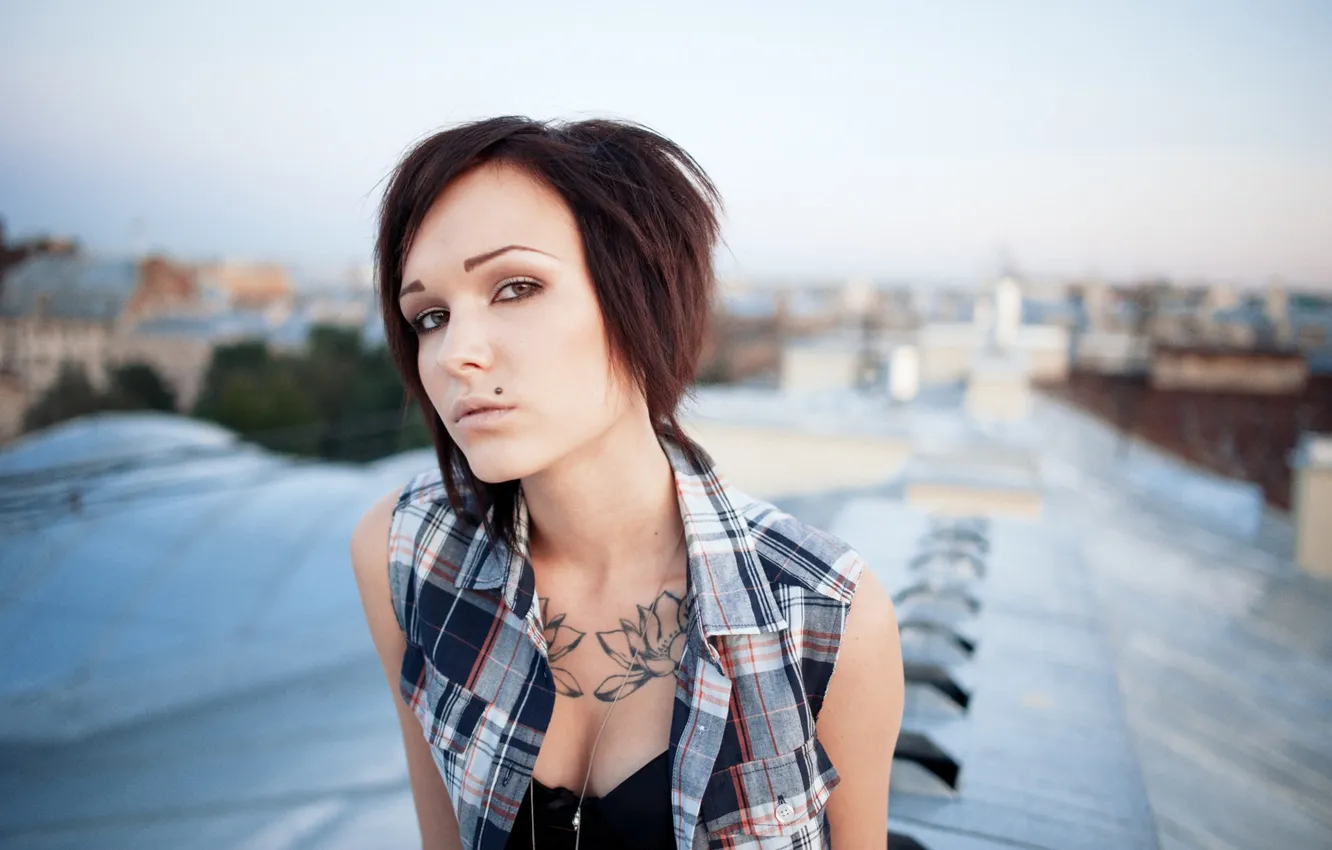 Photo wallpaper girl, piercing, photographer, girl, photography, photographer, Egor Kuzmin, Egor Kuzmin