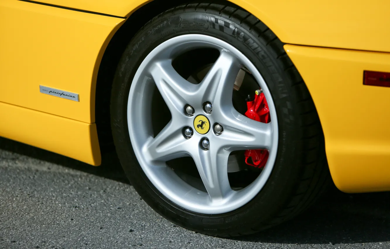 Photo wallpaper Ferrari, wheel, F355, Ferrari 355 F1 GTS