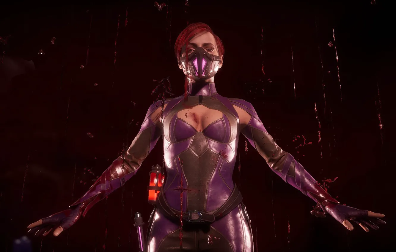 Photo wallpaper blood, the game, fighter, blood magic, Mortal Kombat, Scarlet, Scarlet, Mortal Kombat 11