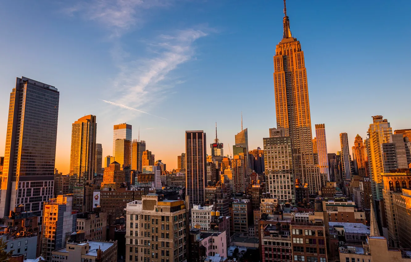 Photo wallpaper New York, skyscrapers, USA, USA, Manhattan, New York, Manhattan