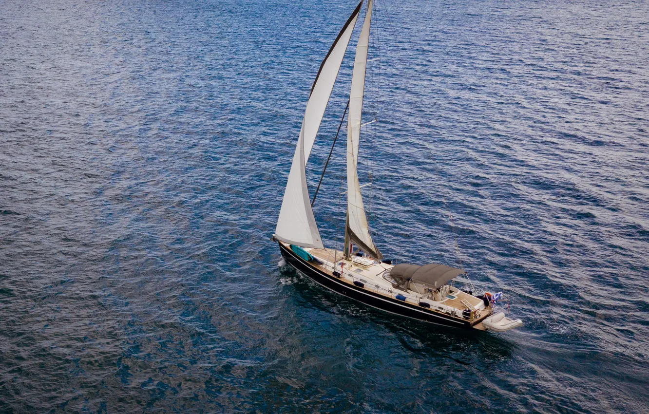 Photo wallpaper sail, Sailing, the, ship, the way, yacht, romance, the wind