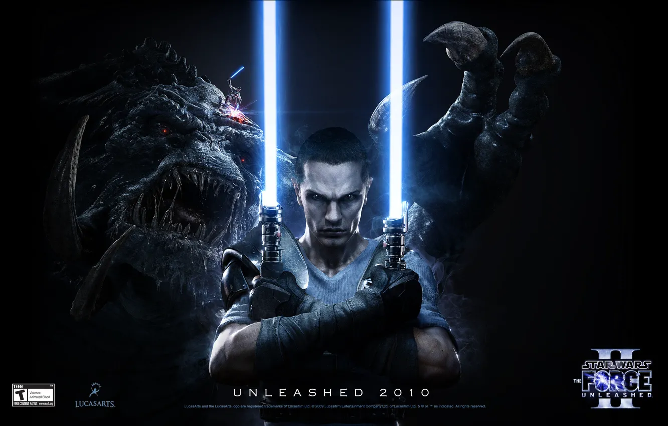 Photo wallpaper sword, Star Wars, Jedi, FORSE UNLEASHED 2