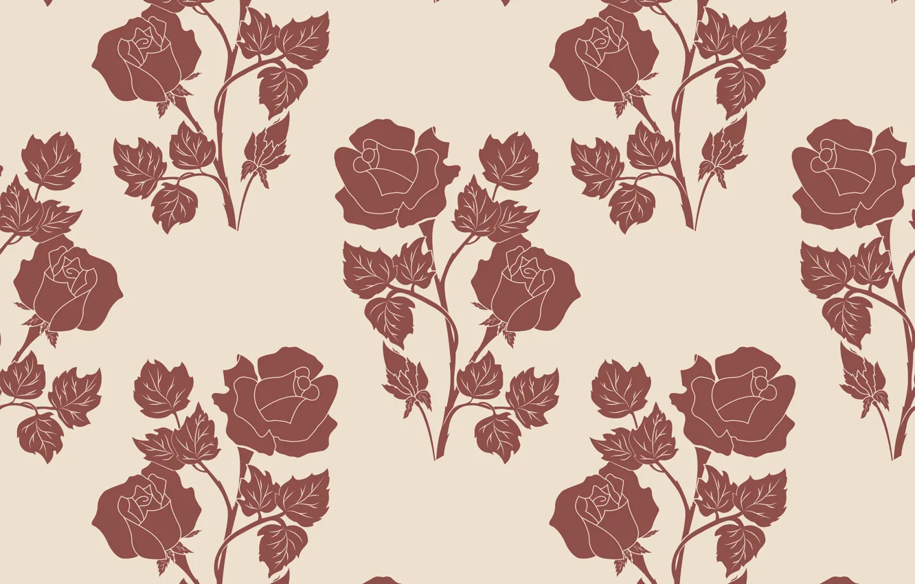 Photo wallpaper flowers, background, roses, texture