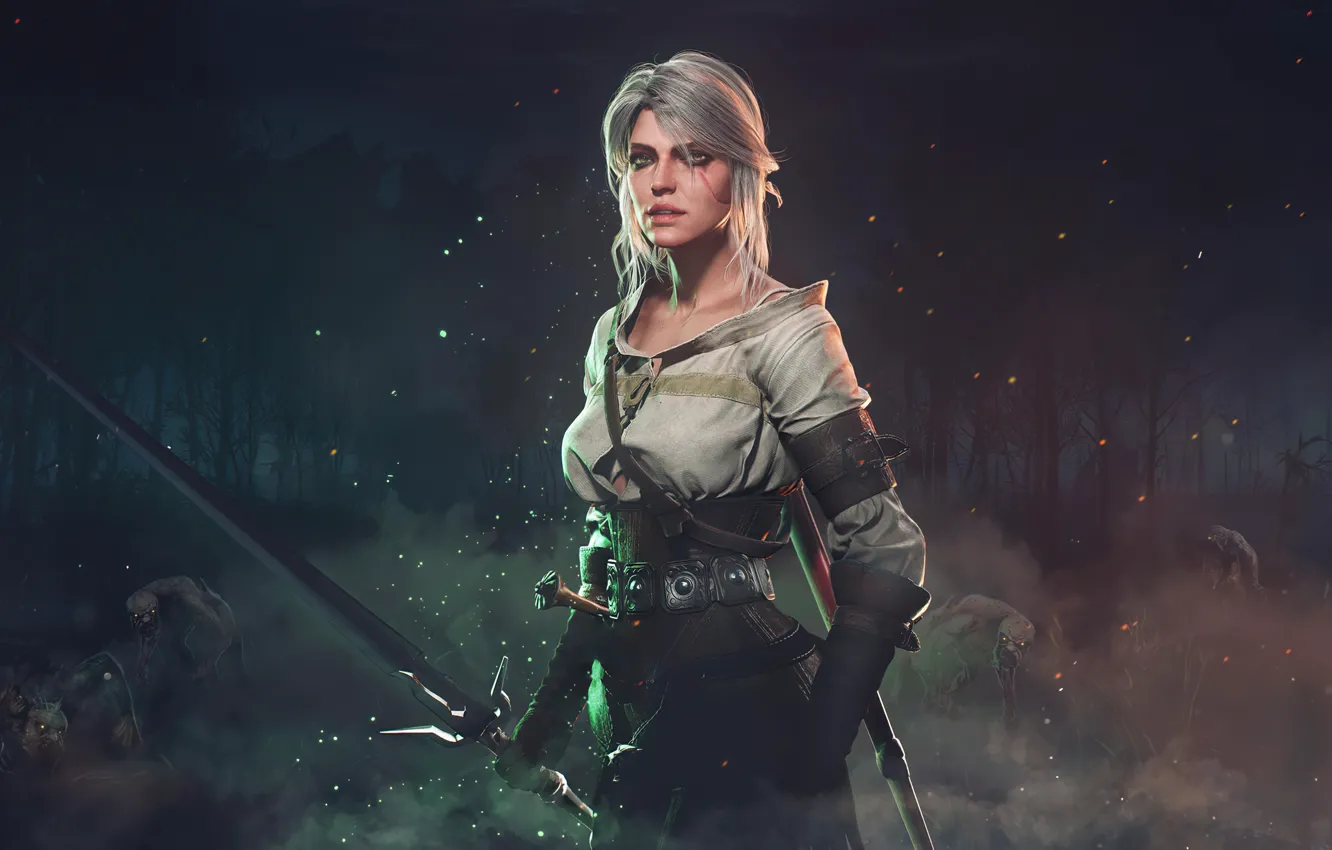 Photo wallpaper The Witcher 3 Wild Hunt, The Witcher 3 Wild Hunt, CRIS, Ciri, Cirilla, Cirilla